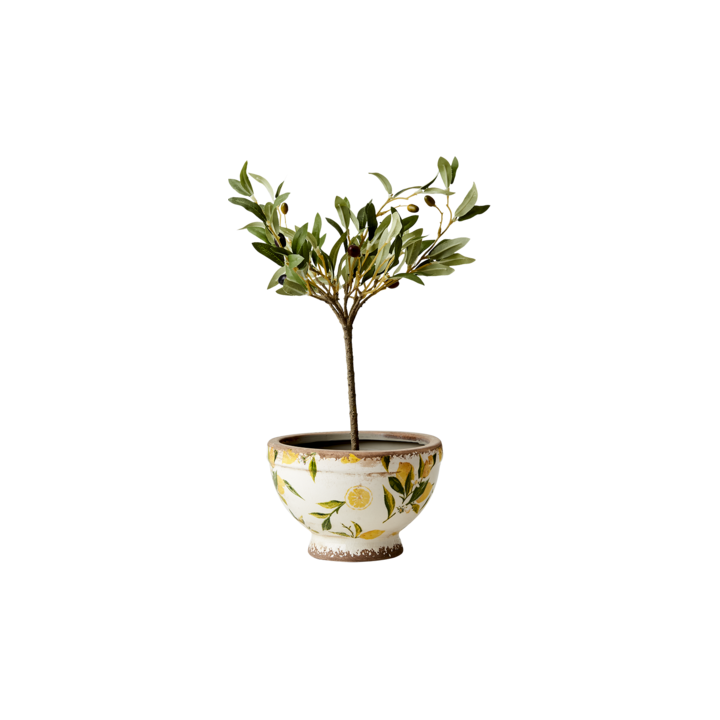 Affari of Sweden LEMONA Kruka S, Vit/grön/gul