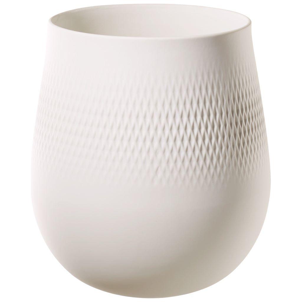 Villeroy & Boch Manufacture Collier blanc Fyrkantig stor vas 5.5 l