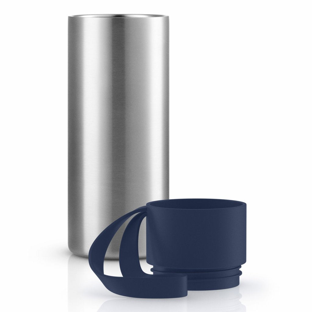 Eva Solo Termosmugg TO GO 350 ml, marinblått lock, rostfritt stål