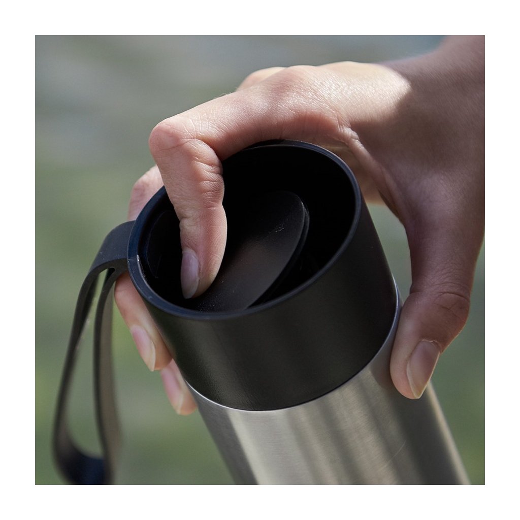 Eva Solo Termosmugg TO GO 350 ml, marinblått lock, rostfritt stål