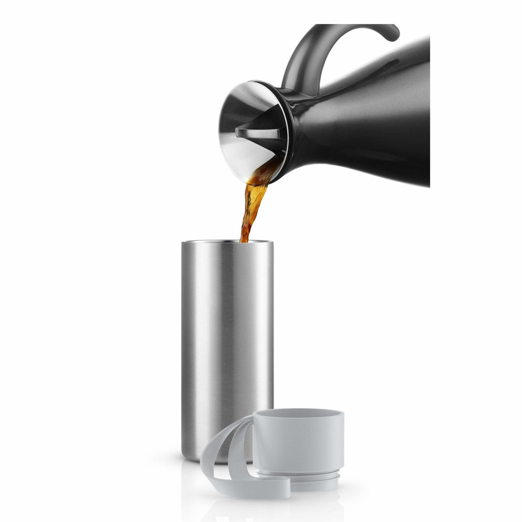 Eva Solo Termosmugg TO GO 350 ml, marmorgrått lock, rostfritt stål