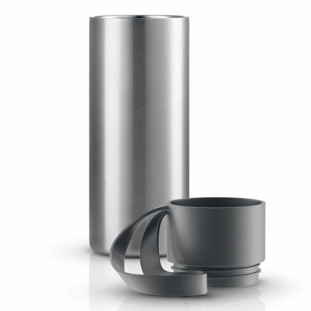 Eva Solo Termosmugg TO GO 350 ml, grått lock, rostfritt stål