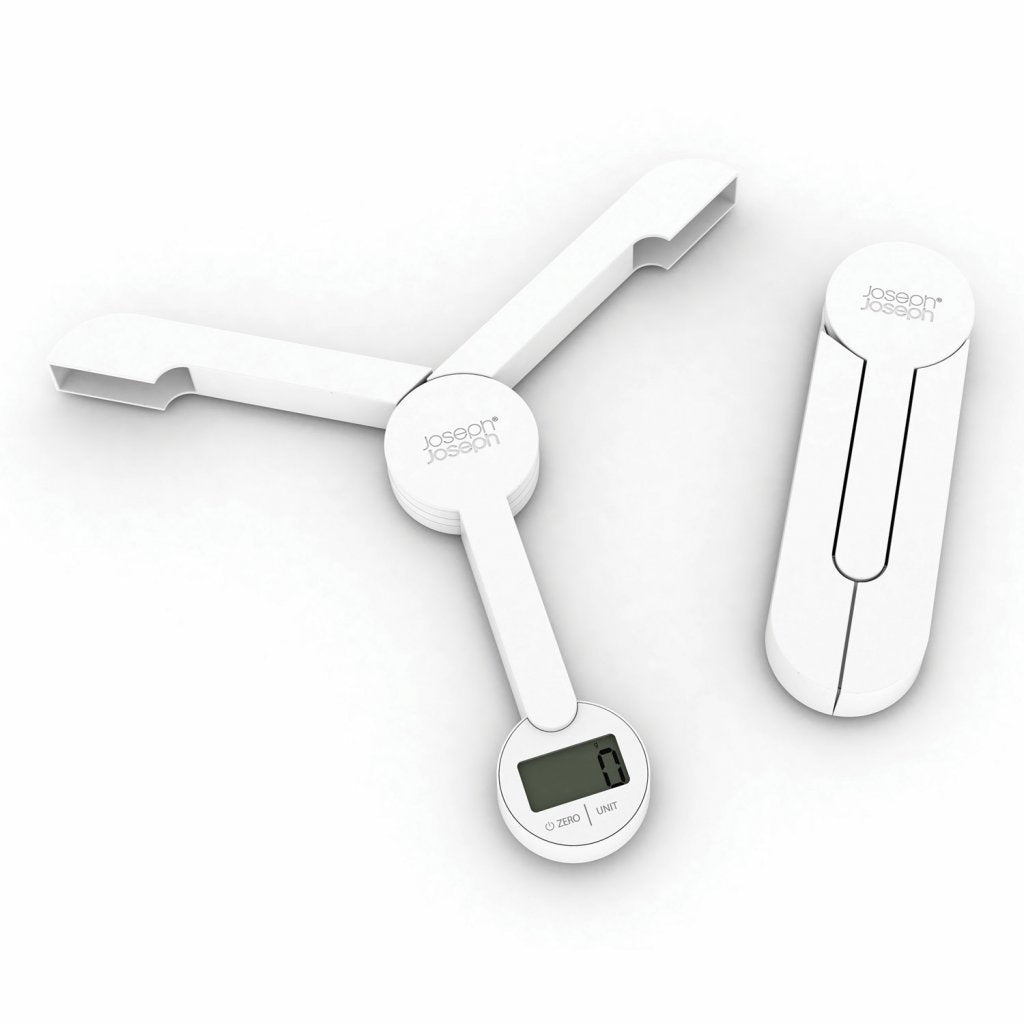 Joseph Joseph Digital köksvåg TRISCALE™, hopfällbar, vit