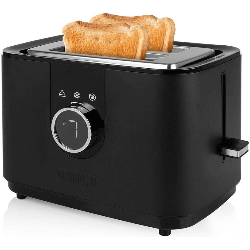 Princess Brödrost Moments Toaster Digital Black Met