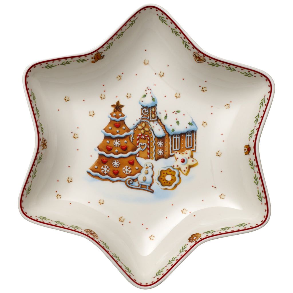 Villeroy & Boch Winter Bakery Delight Stjärnskål medium, pepparkaksby 36 cl