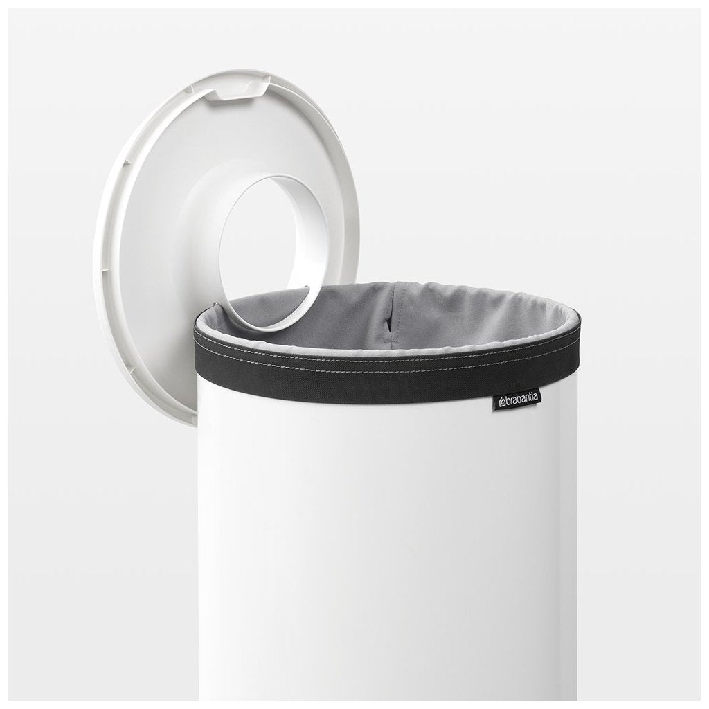 Brabantia Tvättkorg 35 l, med plastlock, vit