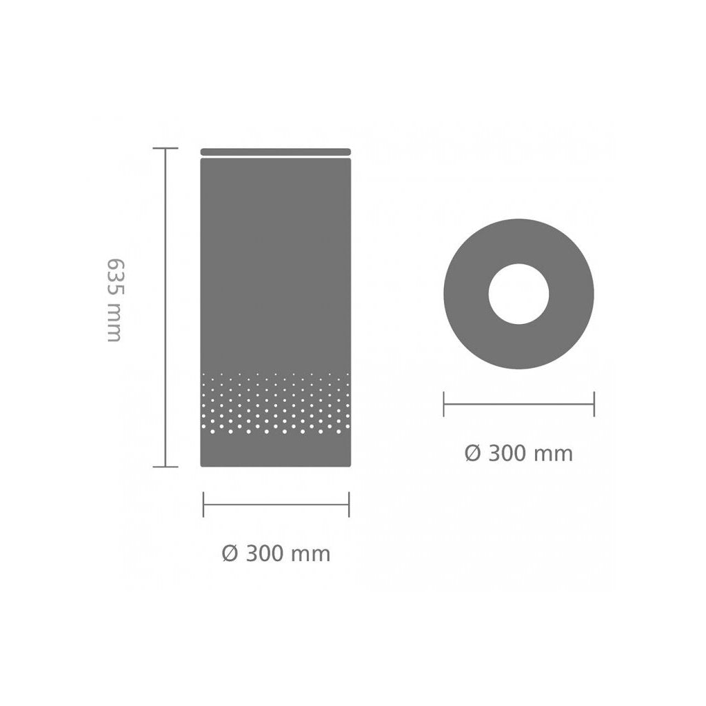 Brabantia Tvättkorg 35 l, med plastlock, vit