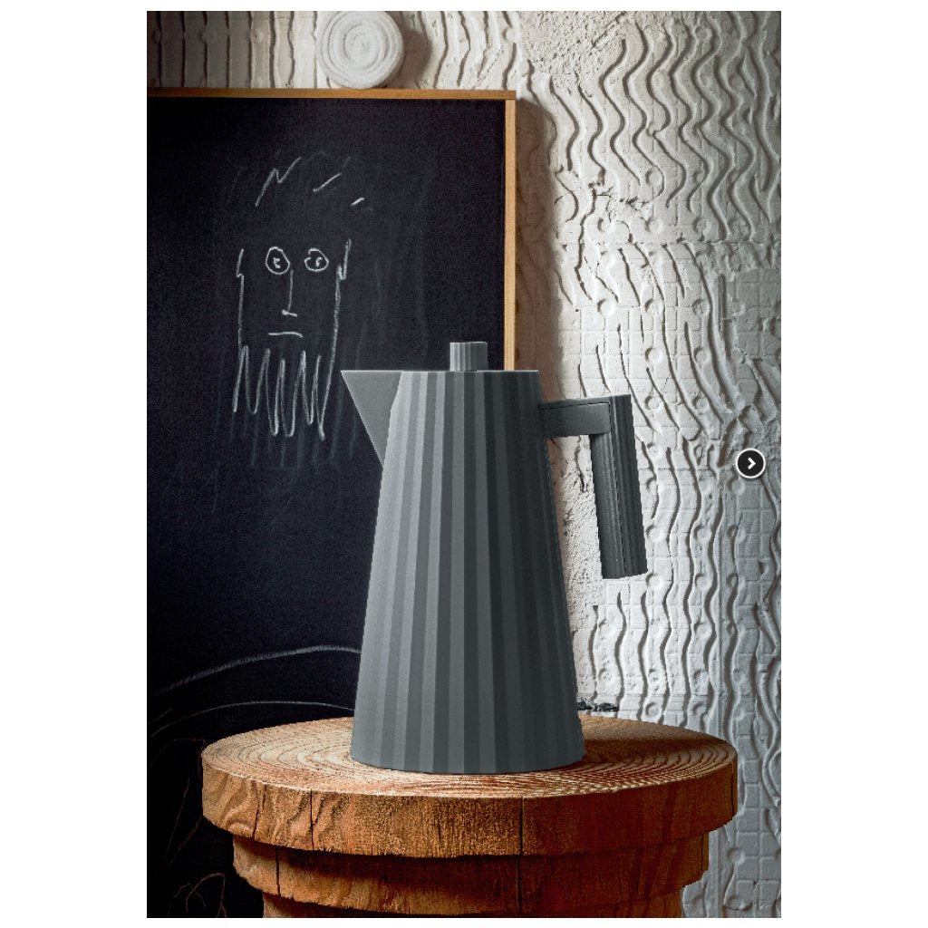 Alessi MDL06 Plissé vattenkokare 1 liter, grå