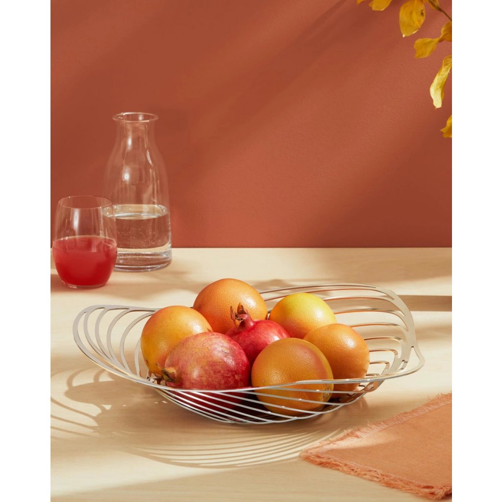 Alessi Trinety Fruktkorg 33 cm Svart