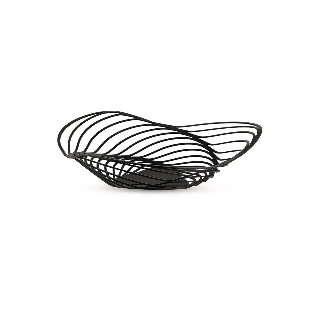 Alessi Trinety Fruktkorg 33 cm Svart
