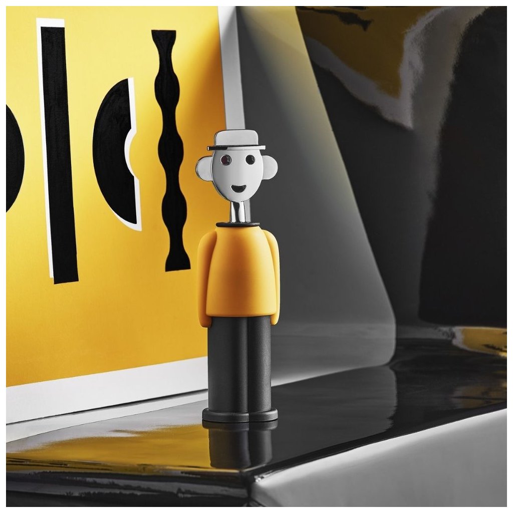 Alessi Alessandro korkskruv, gul