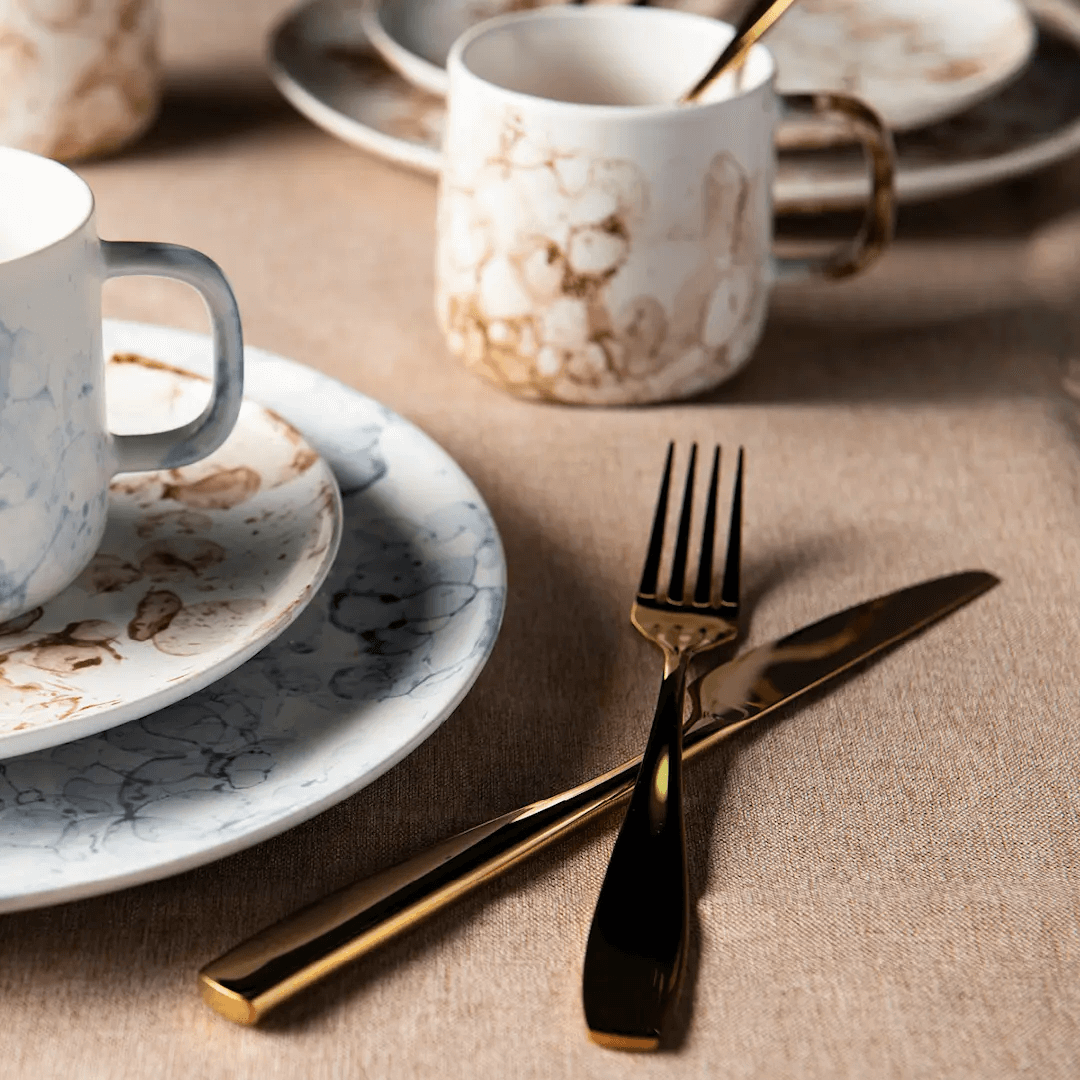 Modern House Golden Rose Bestickset 24 delar Guld