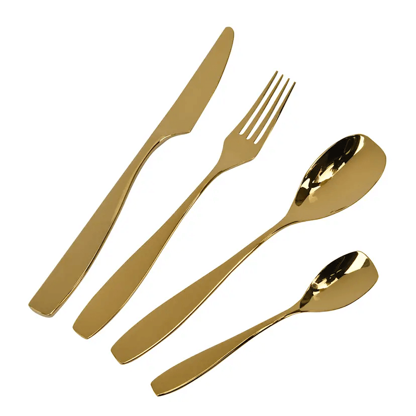 Modern House Golden Rose Bestickset 24 delar Guld