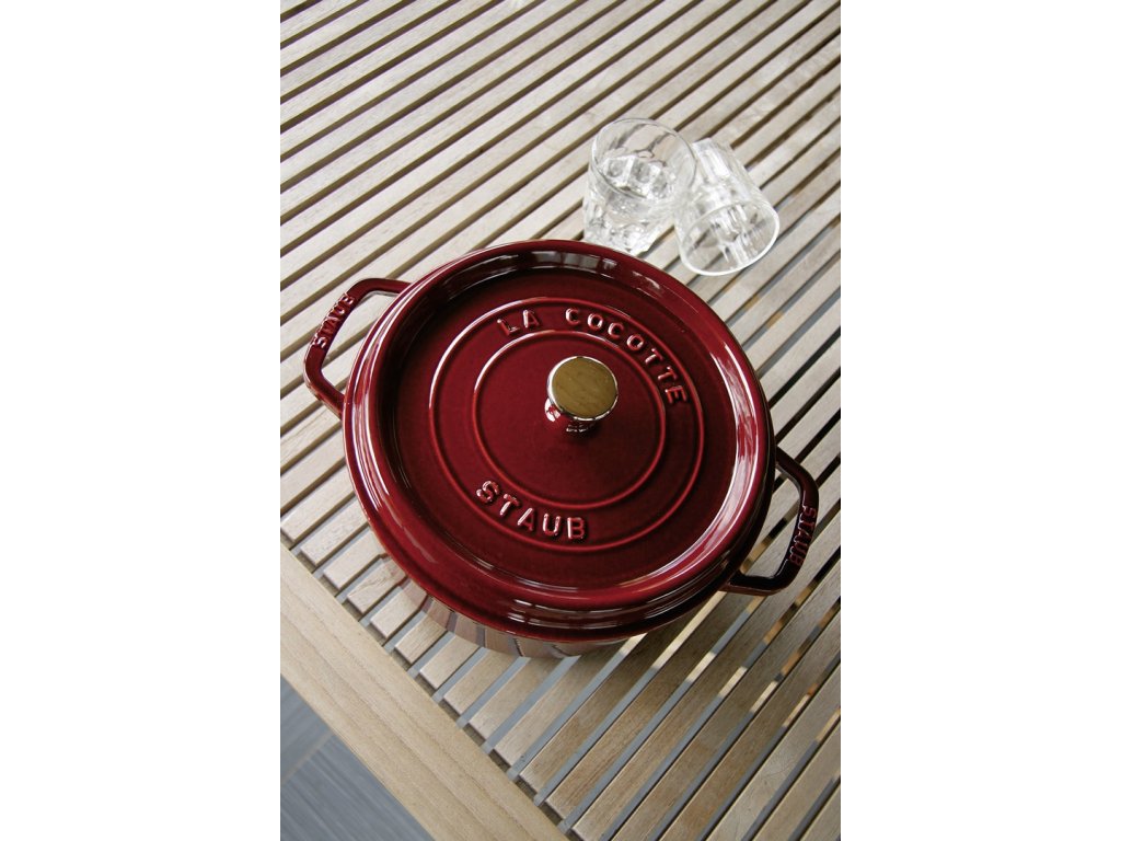 Staub Gryta 24 cm, grafitgrå, gjutjärn