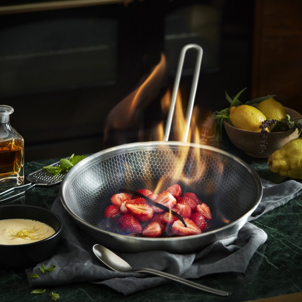 Eva Solo Stekpanna MULTI MOSAIC 28 cm, silver, rostfritt stål