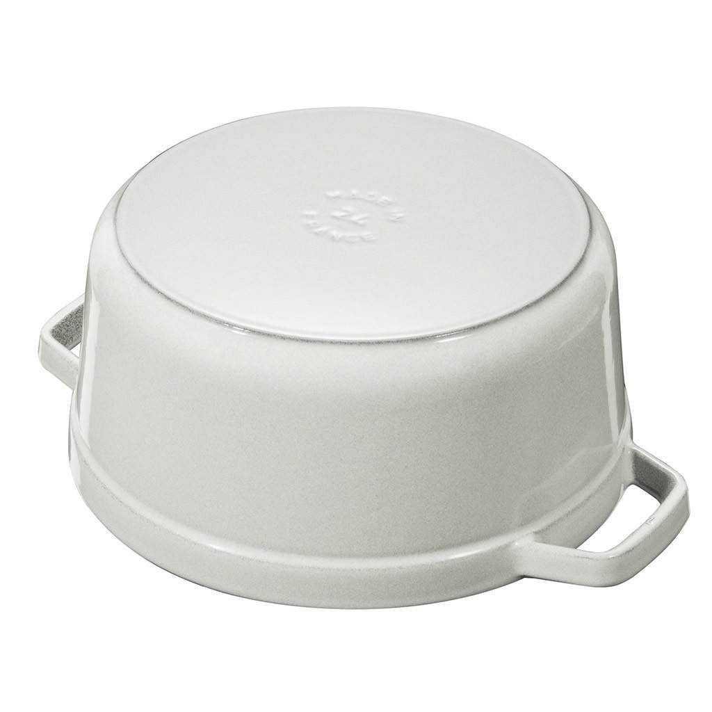 Staub Gryta COCOTTE 26 cm, röd, vit, gjutjärn