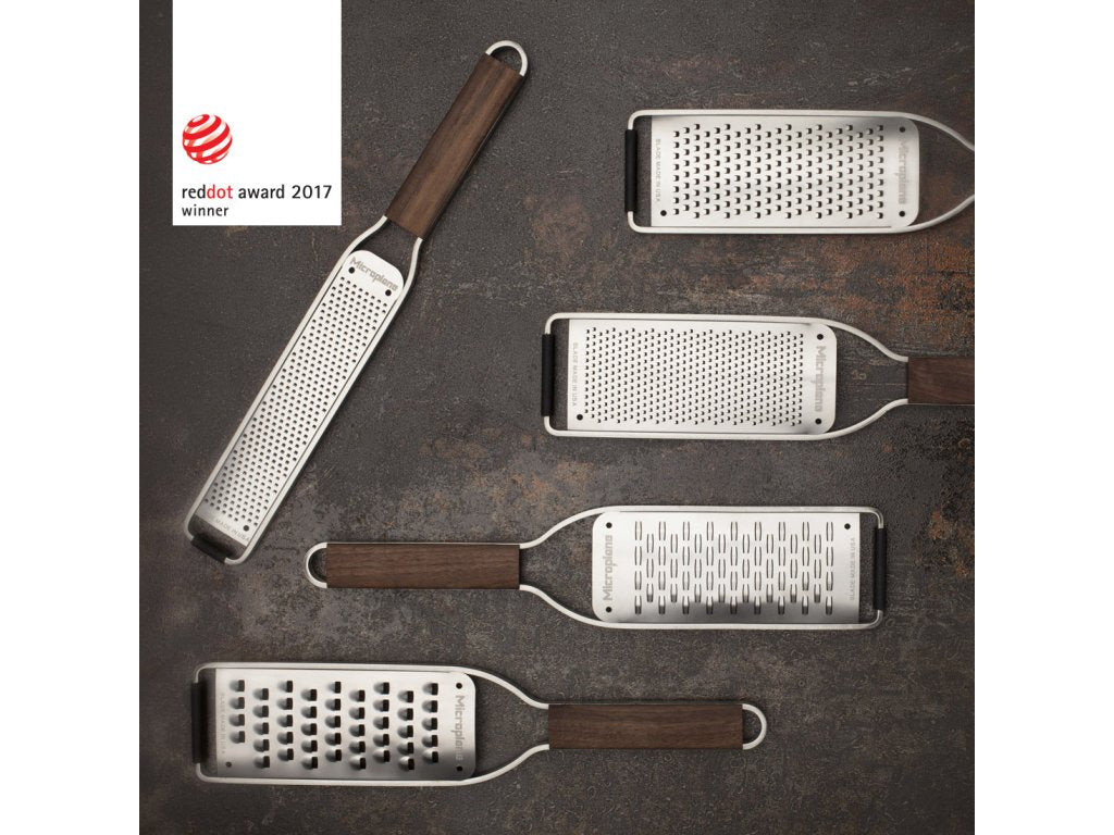 Microplane Fint rivjärn MASTER, handtag i valnöt