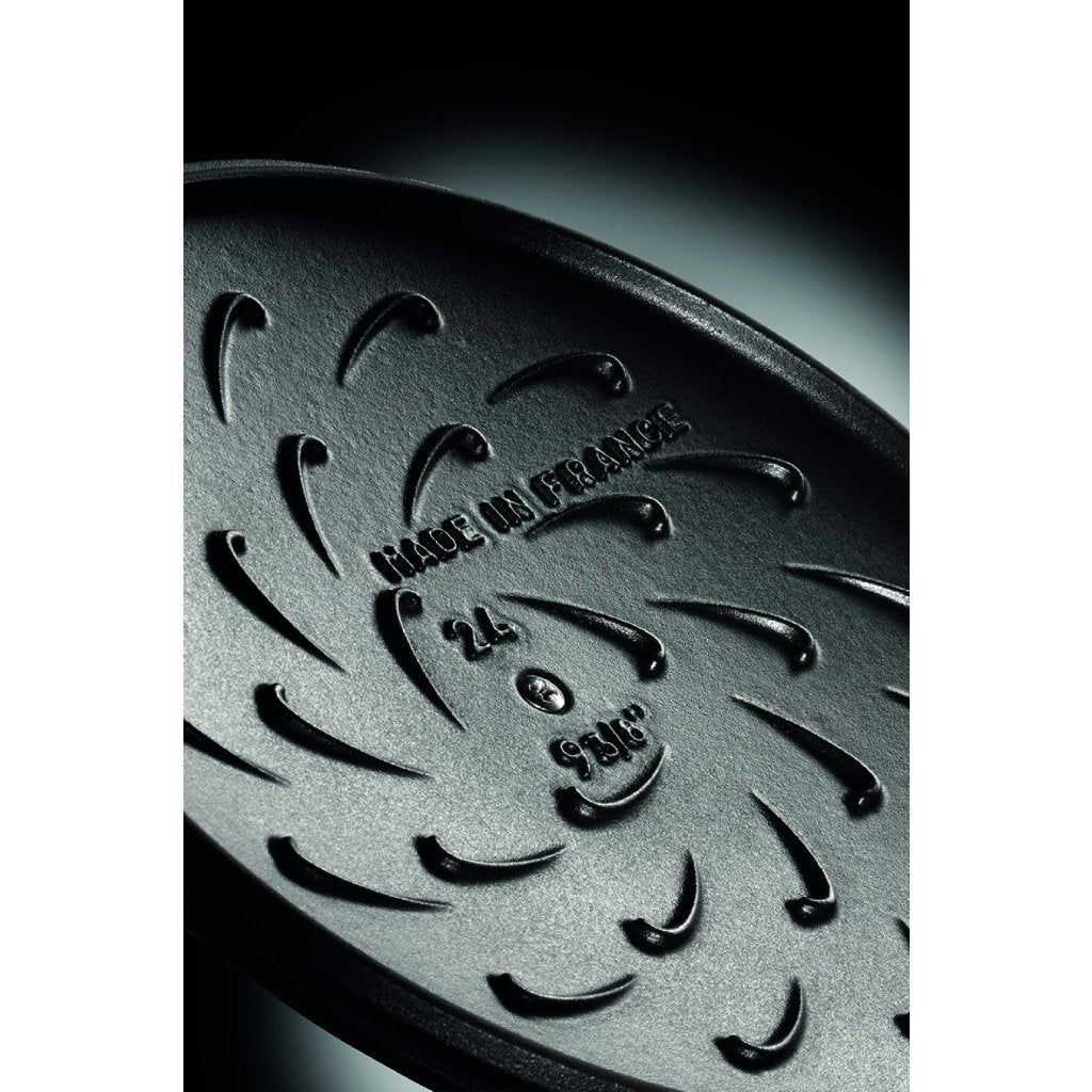 Staub Gryta 28 cm, självtätande lock, gjutjärn, basilika