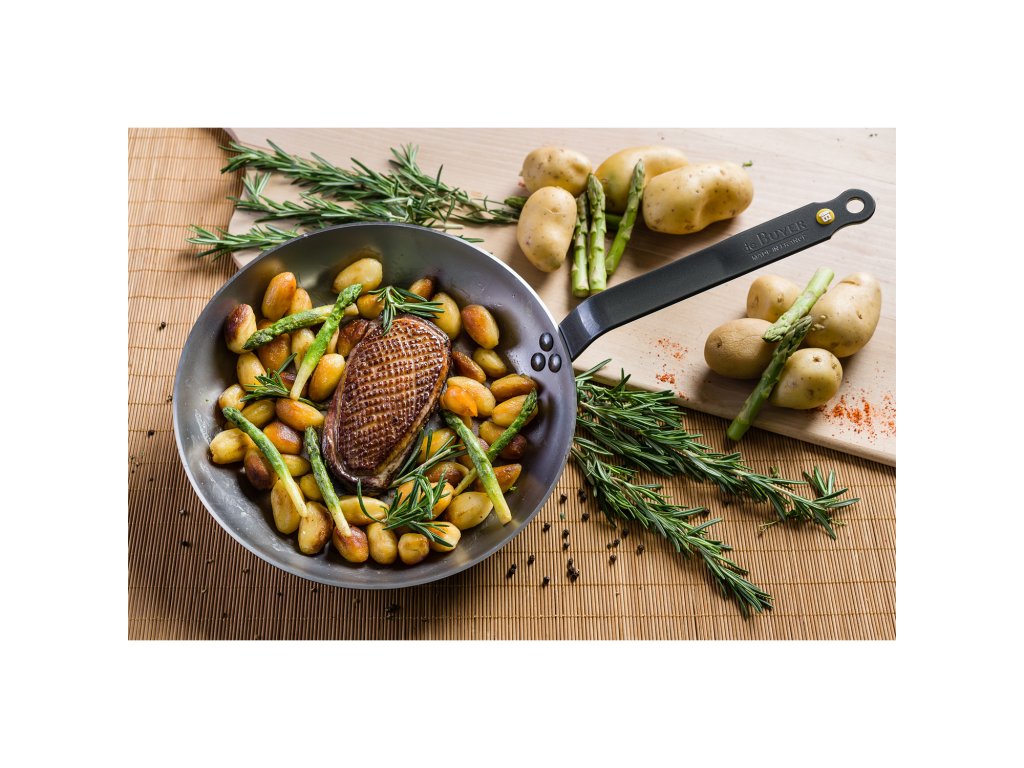 de Buyer Stekpanna för kött MINERAL B 24 cm, stål