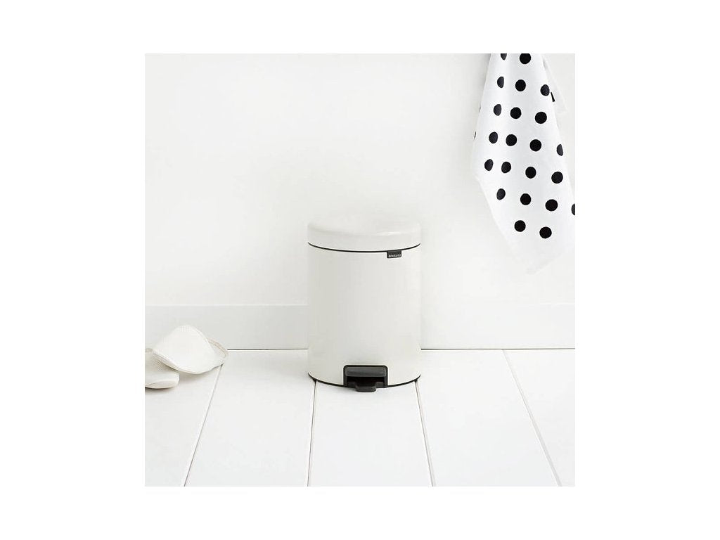 Brabantia Pedal-soptunna NEWICON 5 l, vit