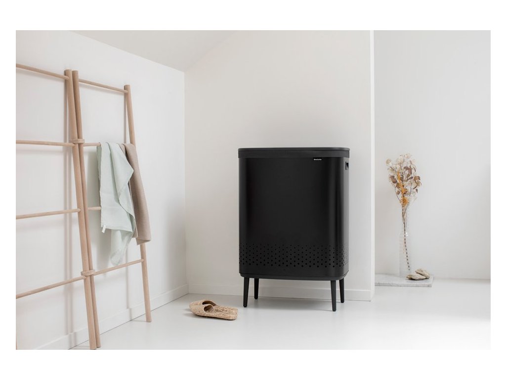 Brabantia Tvätttunna BO 2 x 45 l, svart