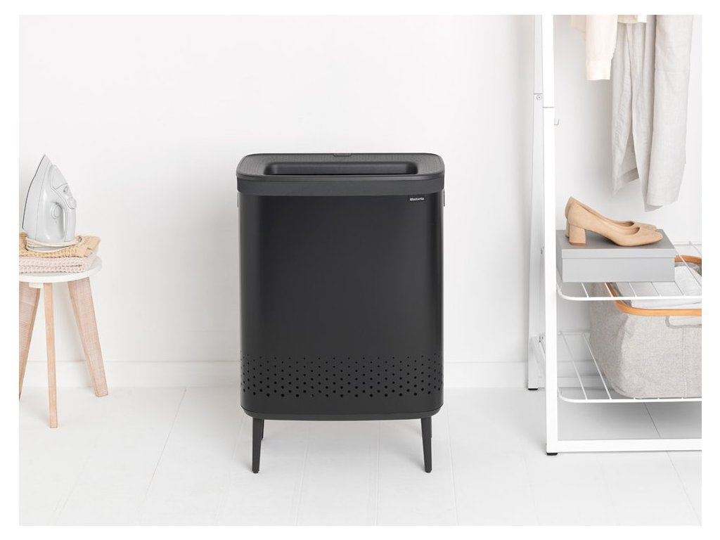 Brabantia Tvätttunna BO 2 x 45 l, svart