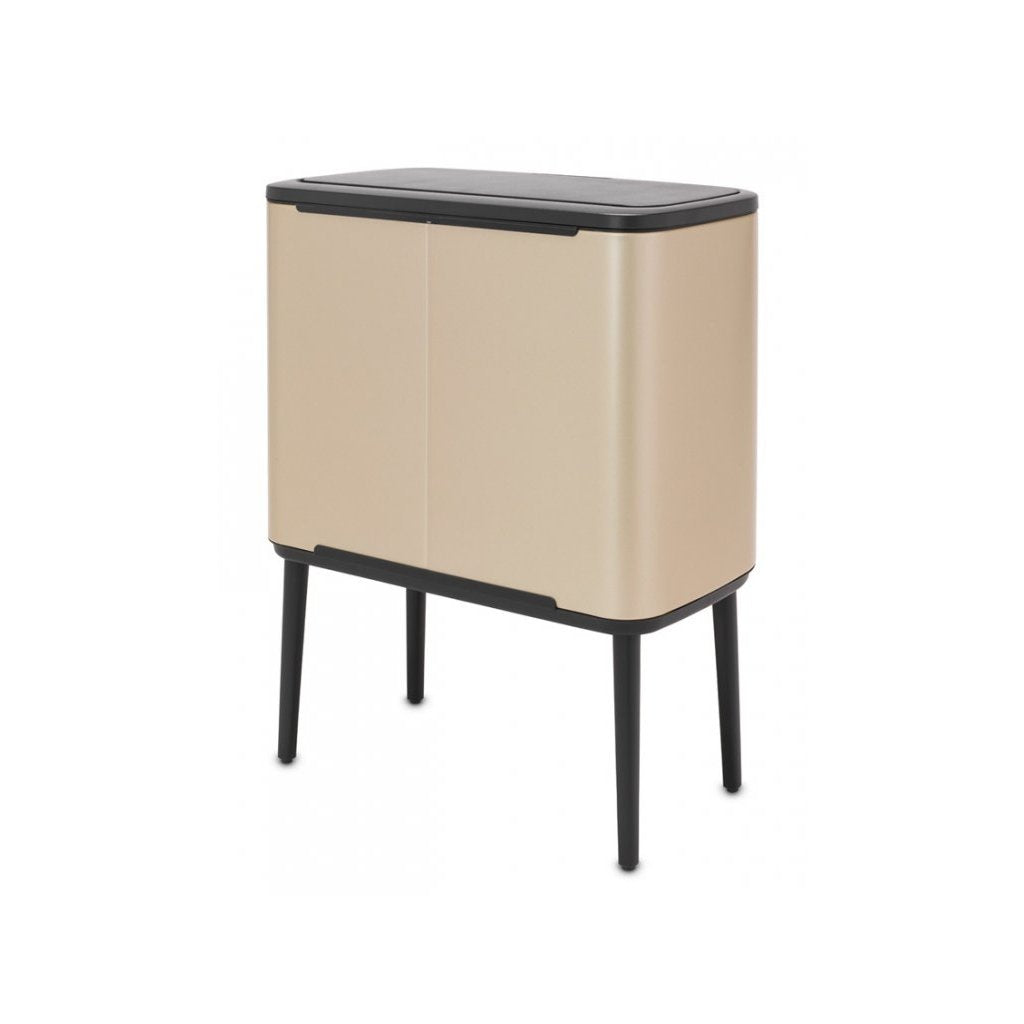 Brabantia Soptunna med trycklock TOUCH BIN 3 x 11 l, champagne