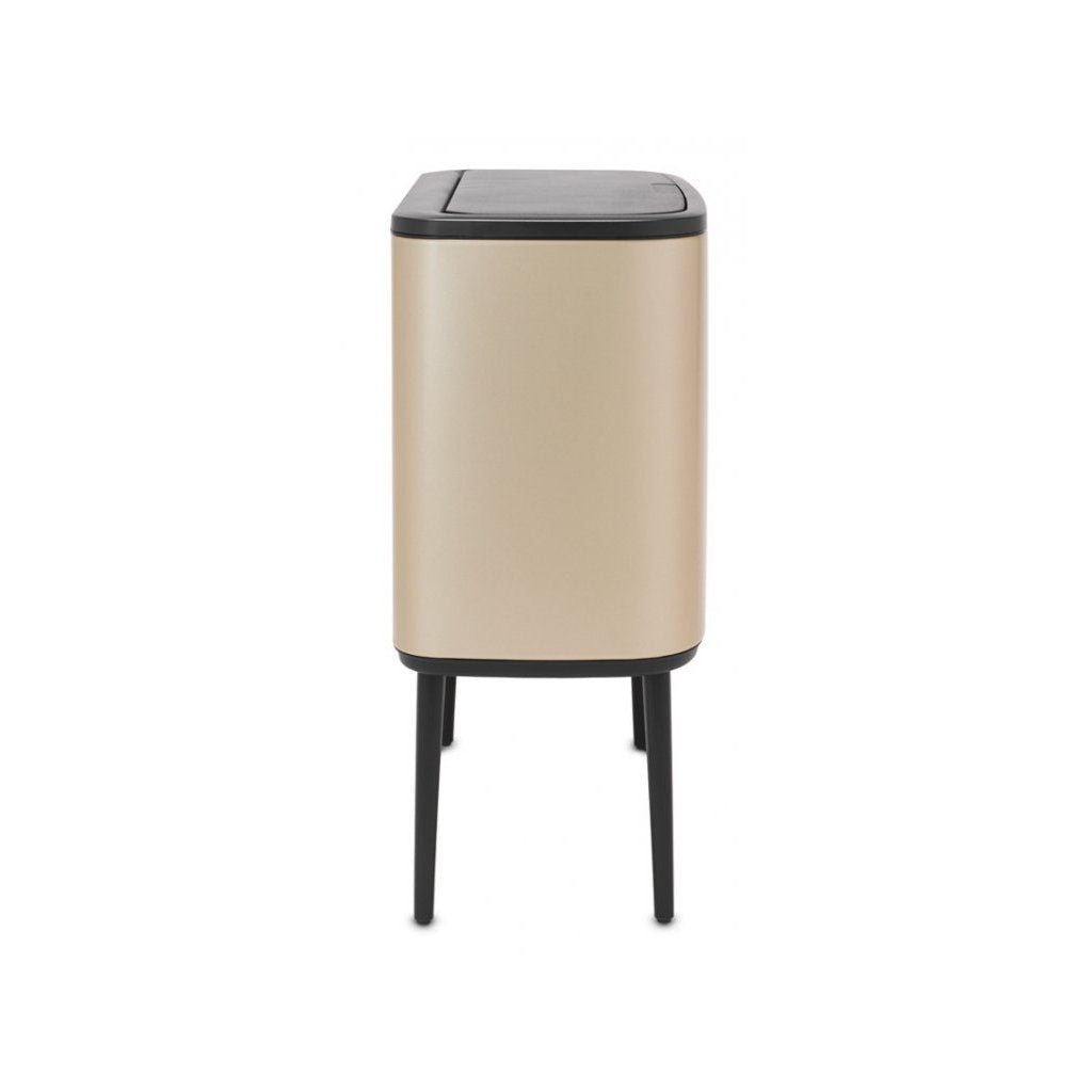 Brabantia Soptunna med trycklock TOUCH BIN 3 x 11 l, champagne