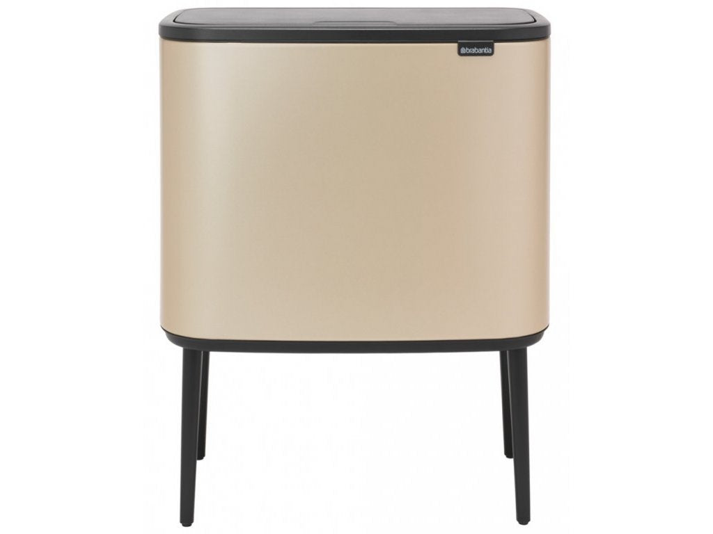 Brabantia Soptunna med trycklock TOUCH BIN 3 x 11 l, champagne