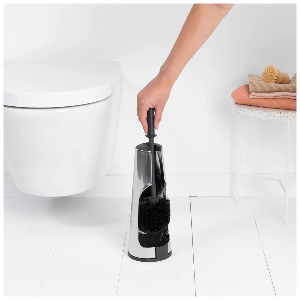 Brabantia Toalettborsthållare, blankt stål