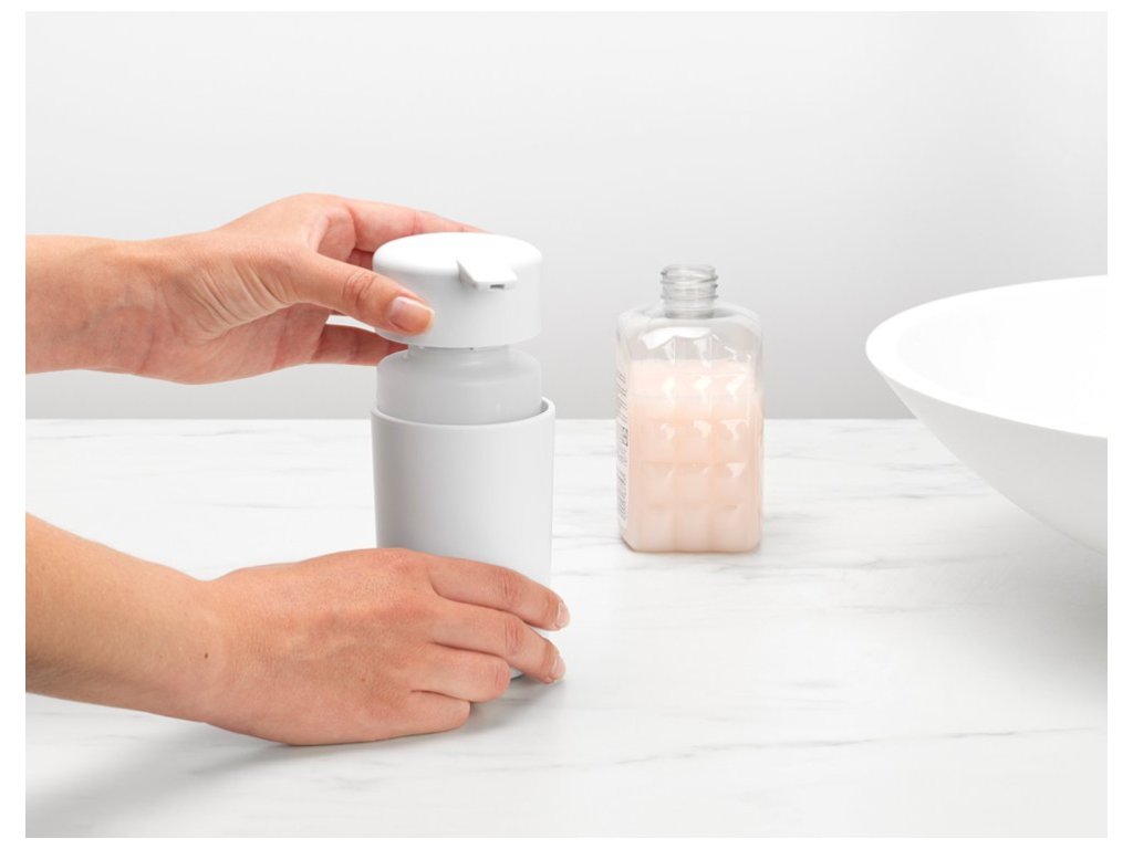 Brabantia Dispenser för flytande tvål 250 ml, vit