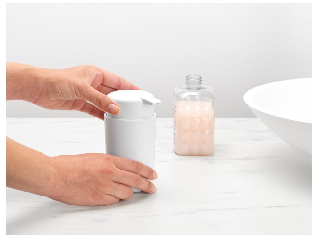 Brabantia Dispenser för flytande tvål 250 ml, vit