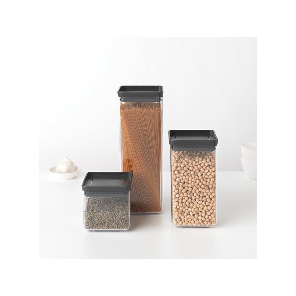 Brabantia Matförvaring TASTY PLUS 2,5 l, mörkgrå, plast
