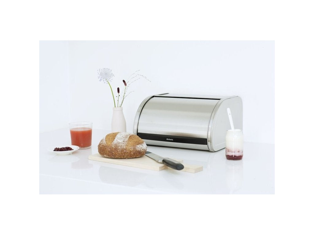 Brabantia Brödlåda ROLL TOPP 32 cm, matt stål