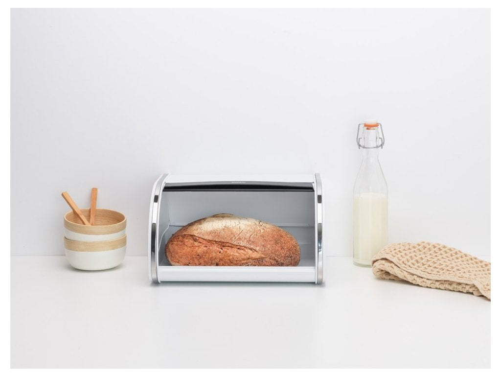 Brabantia Brödlåda ROLL TOPP 32 cm, vit