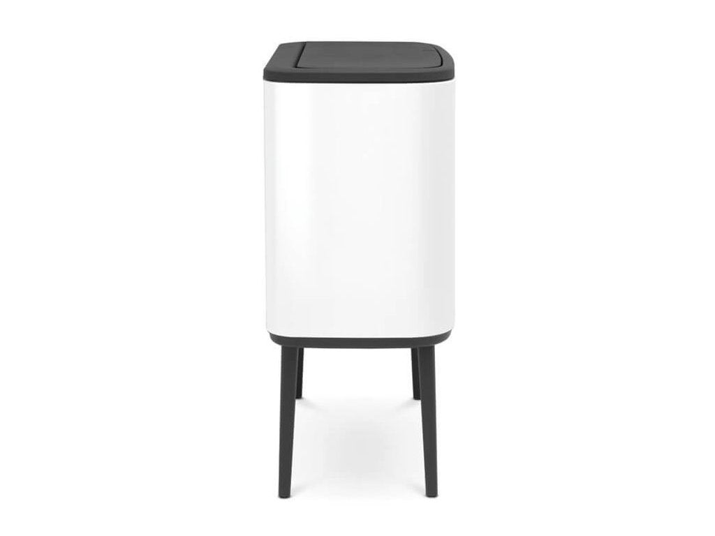 Brabantia Soptunna med trycklock BO 3 x 11 l, vit
