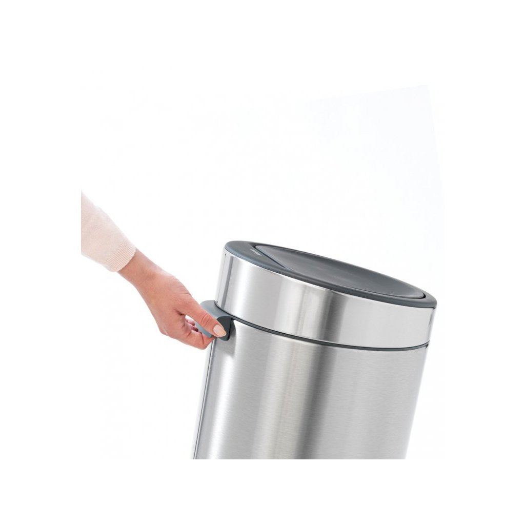Brabantia Soptunna med trycklock TOUCH BIN NY 30 l, fingeravtryckssäker, matt stål