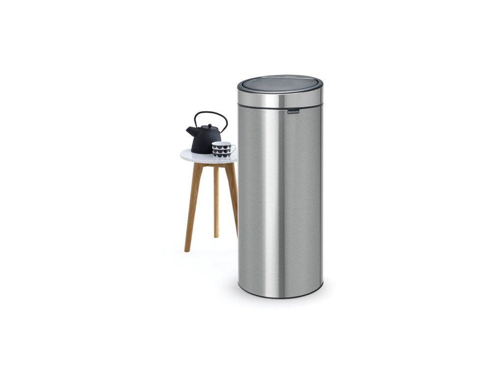 Brabantia Soptunna med trycklock TOUCH BIN NY 30 l, fingeravtryckssäker, matt stål