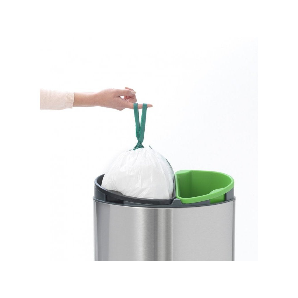 Brabantia Soptunna med trycklock TOUCH BIN NY 10 + 23 l, fingeravtryckssäker, matt stål