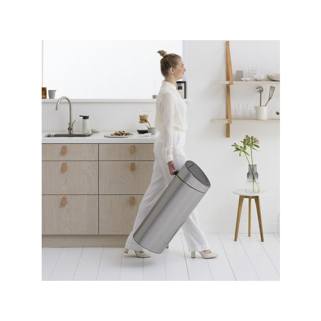 Brabantia Soptunna med trycklock TOUCH BIN NY 10 + 23 l, fingeravtryckssäker, matt stål