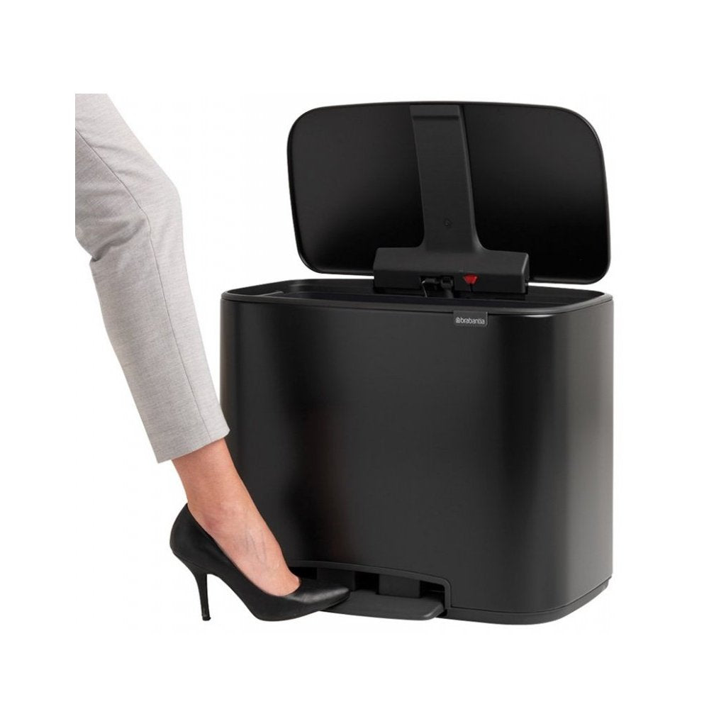 Brabantia Pedalhink BO 11 + 23 l, mattsvart