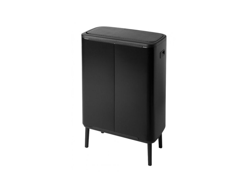 Brabantia Soptunna med trycklock BO HI 2 x 30 l, svart