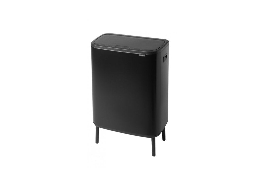 Brabantia Soptunna med trycklock BO HI 2 x 30 l, svart