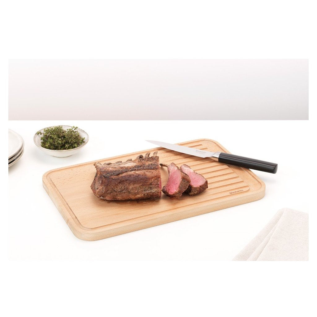 Brabantia Skärbräda 25 x 40 cm, för kött, brun, trä
