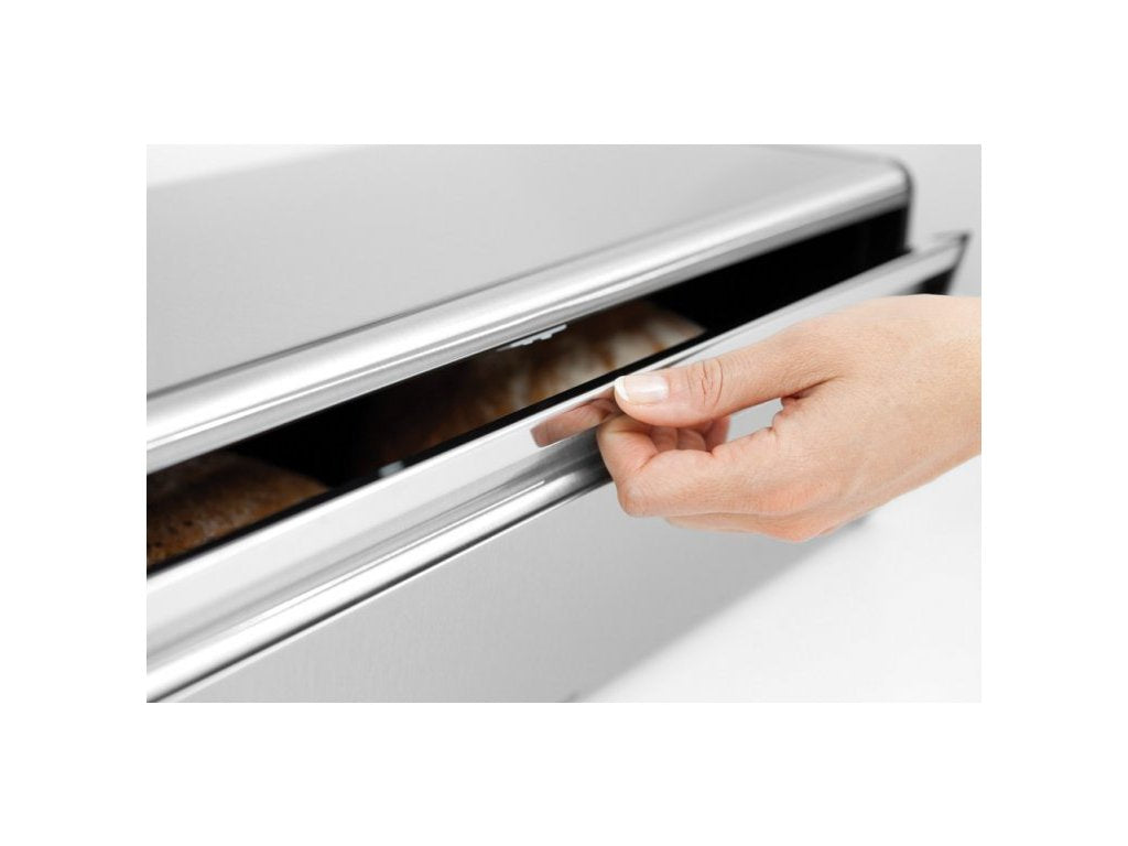 Brabantia Brödlåda FALL FRONT, fingeravtryckssäker, matt stål