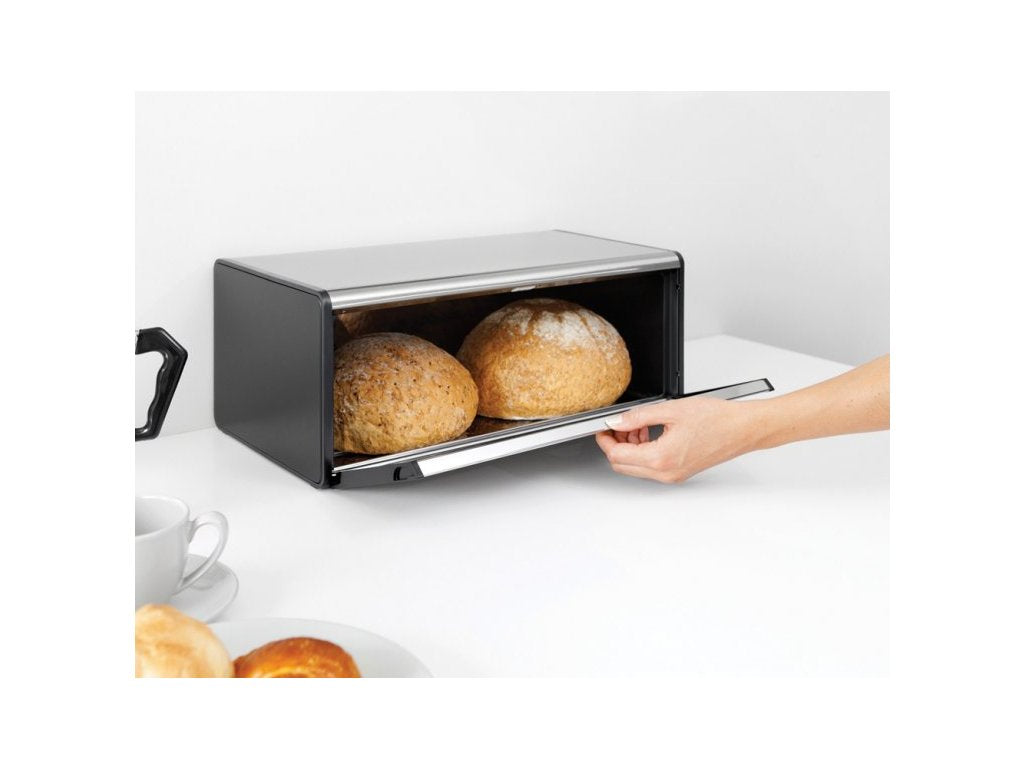 Brabantia Brödlåda FALL FRONT, fingeravtryckssäker, matt stål