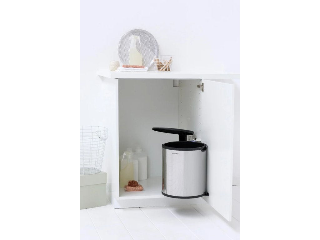 Brabantia Inbyggd soptunna 15 l, blankt stål