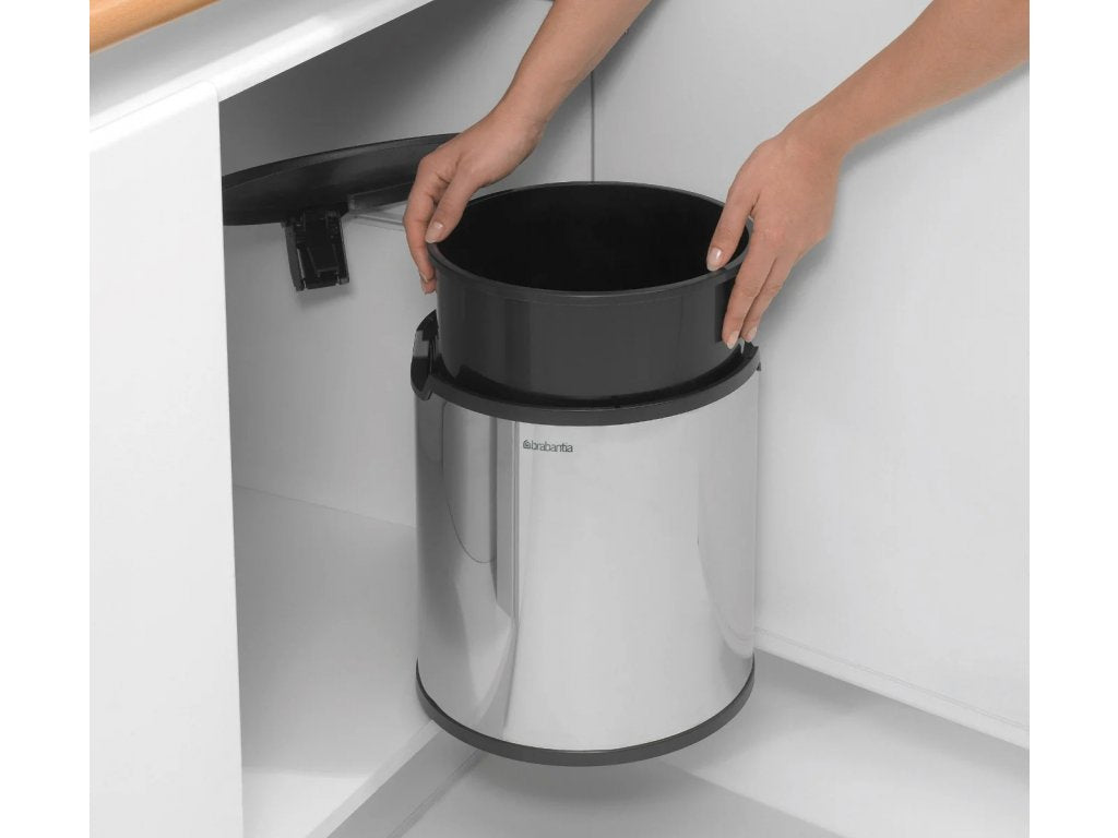 Brabantia Inbyggd soptunna 15 l, blankt stål