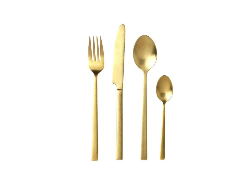 Bitz Matbestickset, 16 st, gyllene