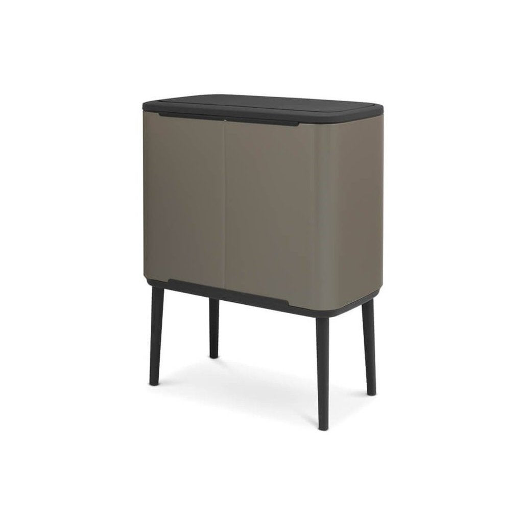 Brabantia Soptunna med trycklock BO 11 + 23 l, platina